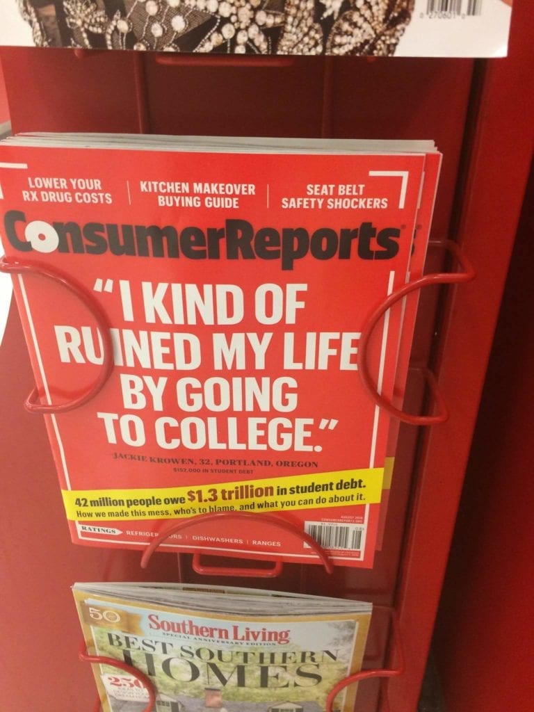College regrets headline